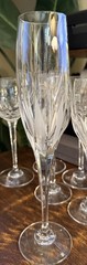 Mikasa (4)FLAME D’AMORE Champagne Flute Crystal 10.75″ MINT More Available