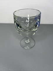 Vintage BUSCH Bavarian Beer Thumb Print Dimple Goblet Glass Schooner