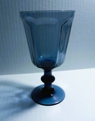 Vintage LENOX Crystal ANTIQUE BLUE Water Goblet 6-3/4″ USA