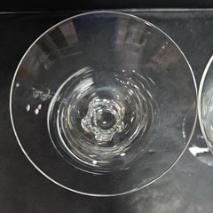 Swedish Astrid Lobed Stem Champagne Glasses, Set of 2, Vintage Sherbet Glassware