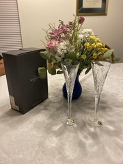 Waterford Crystal Hospitality Flutes for Wedding Toasts New Unused Original Box