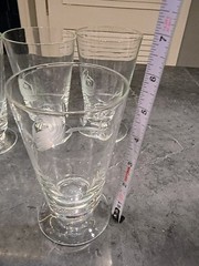 5 BLEFELD BG. 19. 10OZ ICE TEA GLASSES. HAND BLOWN GLASS