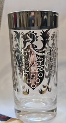 Vintage MCM Kimiko «Guardian Shield» Silver Highball Glasses – Set of 2