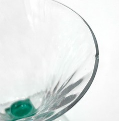 8 Bryce Swirl Optic Uranium Glass Champagne Cocktail Glasses Vintage MCM 4″