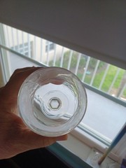 One Bohemia Crystal-Crystalex 7″ Tall Wine/Water Goblet BOC22 Pinwheel Pattern.