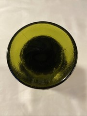One Fostoria Sorrento Green Heavy Pressed 5” Water wine Goblet