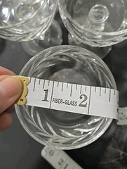 11 X European cut 24% lead crystal champagne glasses Art Deco Square Stem 4 1/2″