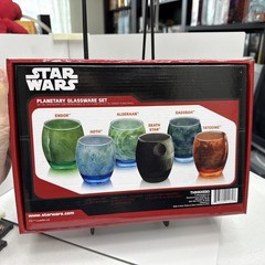 STAR WARS PLANETARY GLASSWARE SET 6 GLASSES by THINK GEEK
