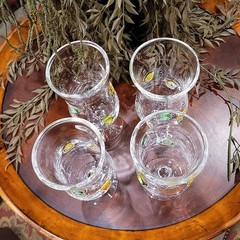 Artland Lemon Lime Fruit Slices Hurricane Glass Set