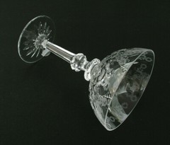ROGASKA GALLIA CRYSTAL 7 1/8″ CHAMPAGNE / TALL SHERBET w/ STAR BASE HARD TO FIND