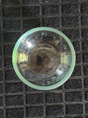 Vintage Clear Whisky or Stemless Wine Glass • 3″ Tall