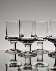 Tapio Wirkkala set of six shot glass «Marski» 1960s Iittala Finland