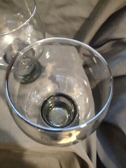 Set of 4 Vintage Federal 1960s Smoke Gray Glasses Goblets 5 ½”