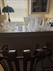 Beautiful Waterford Glasses And Dessert Dishes 20 Pieces All For $100