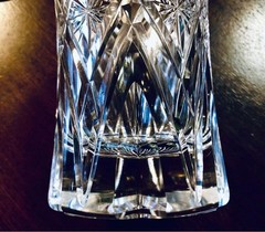 KAGAMI CRYSTAL Tumbler Kiriko Engraved on the glass 12.5×7.5cm/4.92×2.95″ N/A