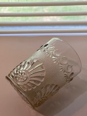 EAPG Westmoreland Specialty Victor/Shell and Jewel Tumbler 3.75″H