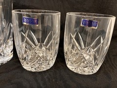 Waterford Marquis Brookside Oversized Gift Set Decanter Pair Rocks Glasses