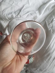 Vintage Libbey Christmas Town Winter Village Glass Goblets Wine Water Set Of 6