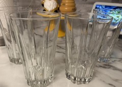 Set of 4 CRISTAL D’ARQUES-DURAND 6″ tall Highball Coolers «CRA89» -MINT