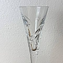 WATERFORD HAPPY WISHES CRYSTAL 11” Toasting Champagne Flute