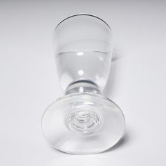 Steuben Clear Crystal Baluster Teardrop Stem Water Goblet 6.75″h #7926