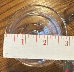 Libbey Holly Ribbon Christmas Goblets Set of 4 Vintage Holiday Glasses