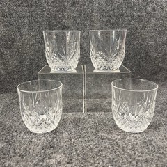 4 Cristal D’Arques-Durand Fontenay 3.5” Old Fashioned Crystal Whiskey Glasses
