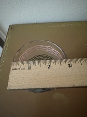 Vintage Pink, Blue, Black Squiggle Iced Tea Glass, 12 Oz.