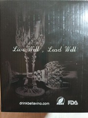 Crystal Wine Glasses Set of 4 by Bella Vino – 5.5 Ounce – Old Fashioned Designed