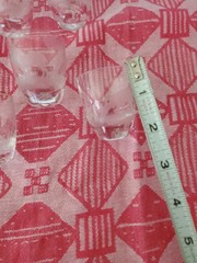 (8) Moser Roland Queen Lace Kenyan African Elephant Sable Lion Etched Glass Mug