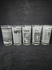 Staten Island Advance Newspaper Cups NY Morbid Oddity Lot of 5 Vintage Rare