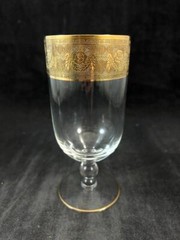 Glastonbury Lotus Goldenrod Pair of Iced Tea Glasses