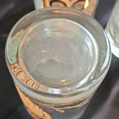 Signed Georges Briard Owl Decorated Rocks Glasses Set of 6