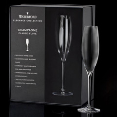 Waterford Elegance Optic Classic Champagne Flute Pair