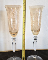 Venetian Amber By Rogaska Fluted Champagne Glasses – Set of 2