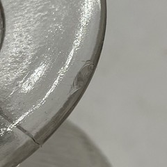 Antique EAPG Bellflower Flint Glass Single Vine Fine Rib Water Goblet