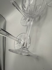 Set of 4 Vintage Waterford Crystal Marquis Omega 8.5″ Tall Wine Goblet Glasses