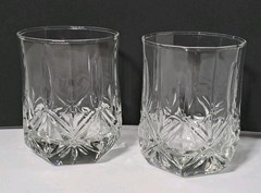 Cristal D’Arques-Durand Brighton Cooler Tumbler Lowball Glasses Set of 2