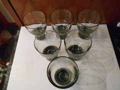 Holmegaard Copenhagen Smoke Gray Cordial Glasses Per Lutken Set of 6