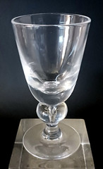 Steuben Crystal 7877 Baluster Form Teardrop Stem Sherry Glass. 4 1/2″ Tall