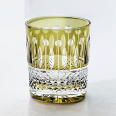 Luxury Handicraft Whisky Glass Olive Green Colored Glassware Best Gift
