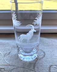 Queen Lace Crystal «Kenyan African» SABLE Highball Tumbler Glass