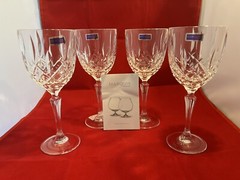 NIB 4 Marquis/Waterford MARKHAM ALL PURPOSE Stately Wine/Water Goblets 8 3/4″
