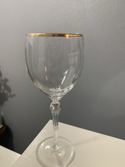 Lenox Monroe Gold Trim Water Goblets Set of 2
