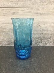 Anchor Hocking Glass Colonial Tulip Laser Blue 25 oz Cooler 6 3/4″ x 3 5/8″