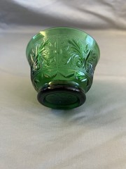 Anchor Hocking Sandwich Glass Emerald Green – Bowl Dish Vintage
