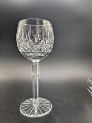 «Antrim» Hock Balloon Wine Glass, Tyrone Hand Cut Lead Crystal, N. Ireland