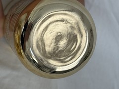 1960s Set Of 5 Gilt Gold Glass Cup Tumblers With Silver Roses, Clear Stripes MCM