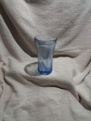 Vintage Indian Glass Recollection Blue Glass Water Glass s2