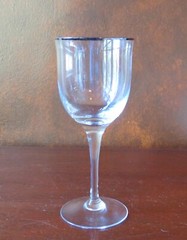 Noritake Paris Clear Platinum Trim 7 ½” Water Goblet(s)